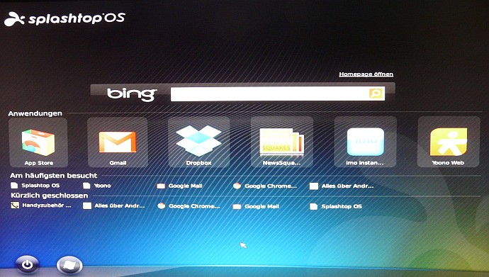 Splashtop OS angetestet