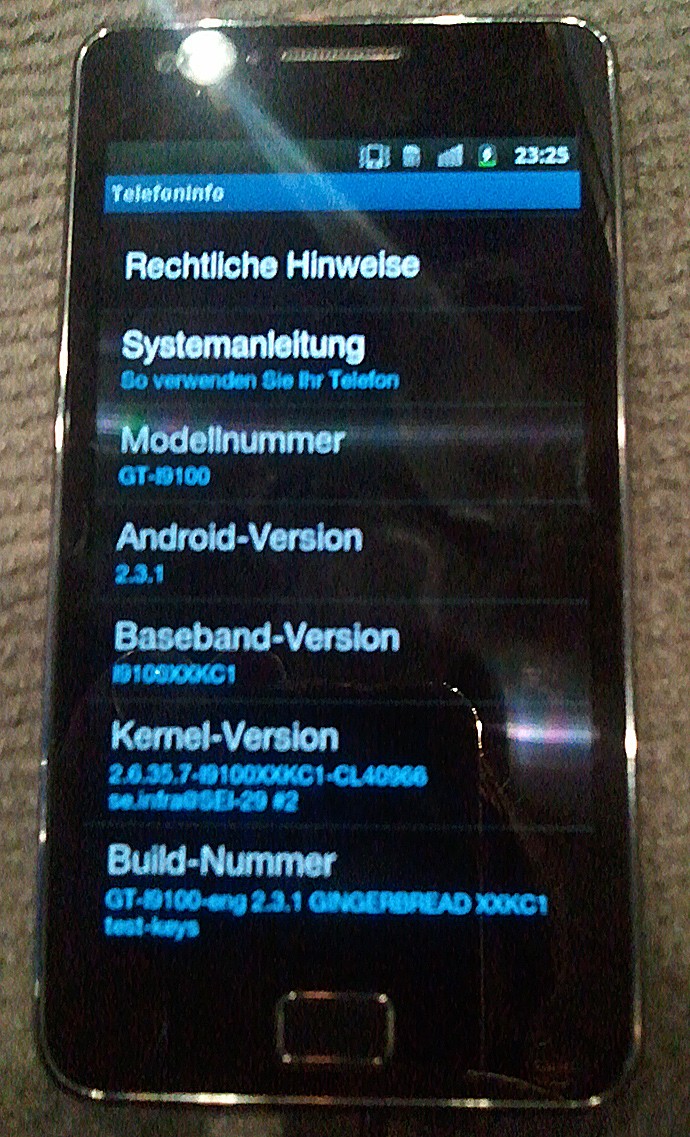 Das Galaxy S 2 (GT-I9100) von Samsung