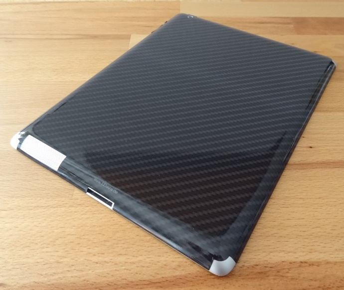 Skin Folie Carbon für iPad 2 (Rückseite)